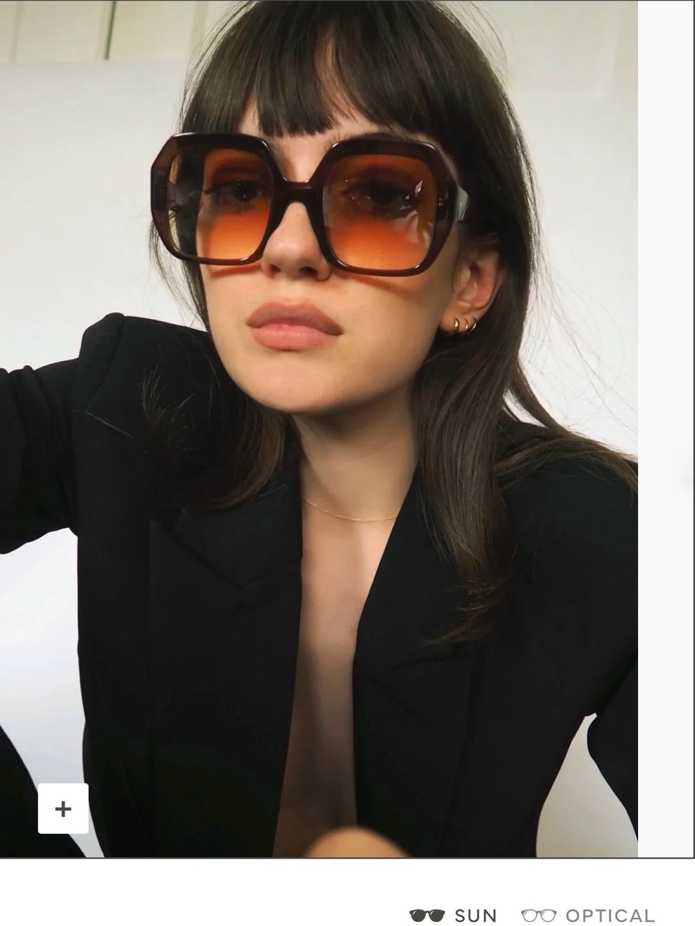 Apercu Laurence Sunglasses - Aviator Style Oversized Brown Gradient